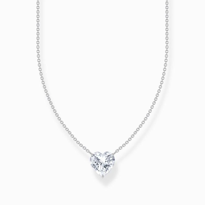 Thomas Sabo Heart-Shaped Zirconia Necklace