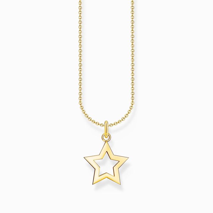 Thomas Sabo Gold Plated Star Necklace