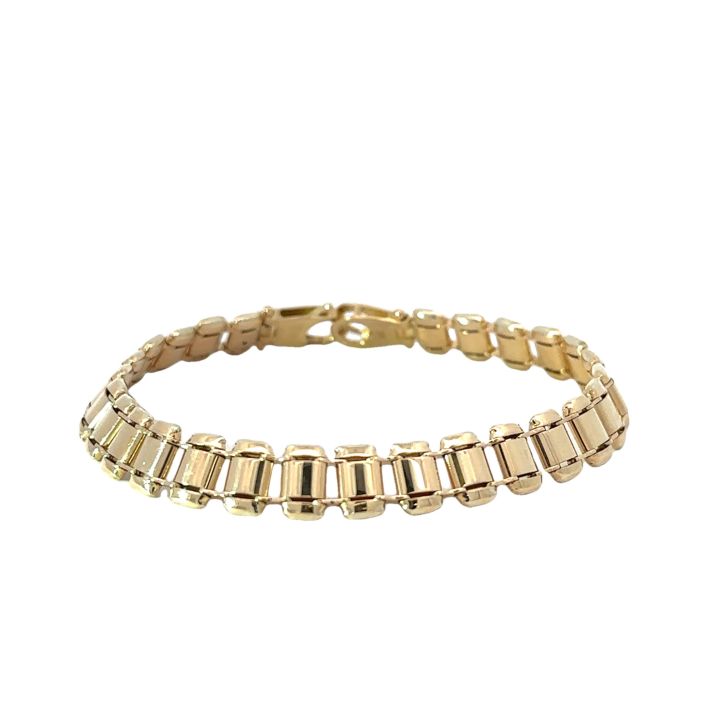 9ct Yellow Gold Ladder Link Bracelet