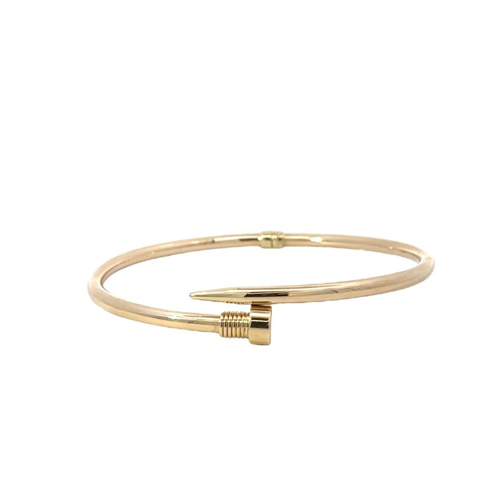 9ct Yellow Gold Nail Wrap Bangle