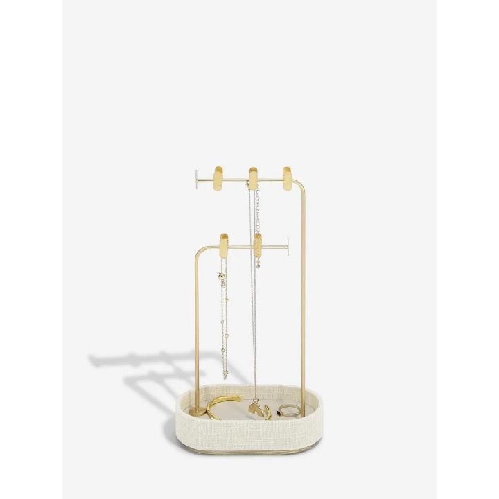 Stackers Oatmeal & Linen Multi Hook Jewellery Stand