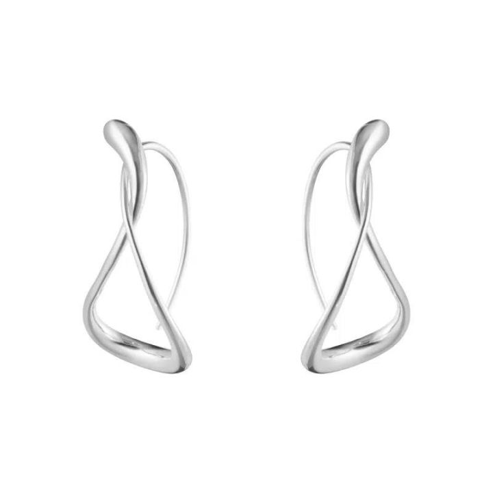 Georg Jensen Sterling Silver Mercy Large Ear Hoops