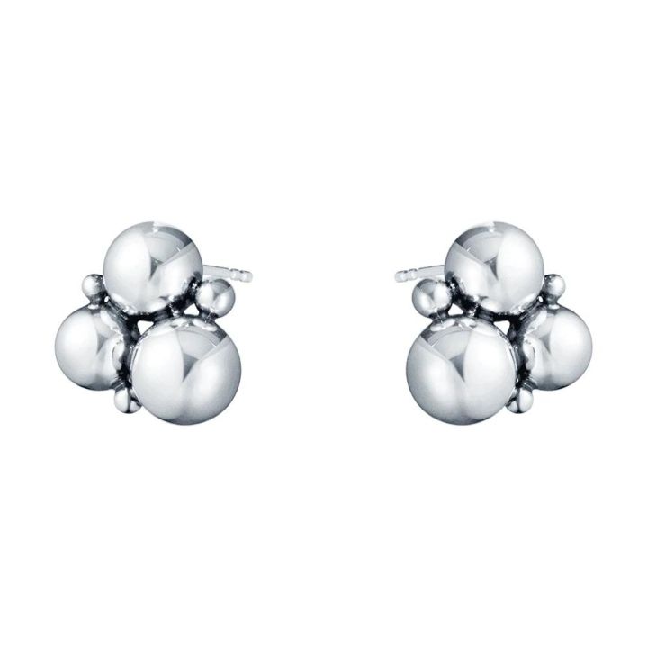 Georg Jensen Sterling Silver Moonlight Grapes Stud Earrings