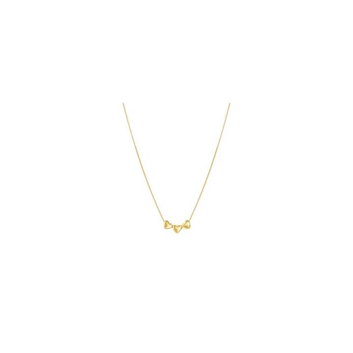 Nomination Gold Plated Hearts Necklace