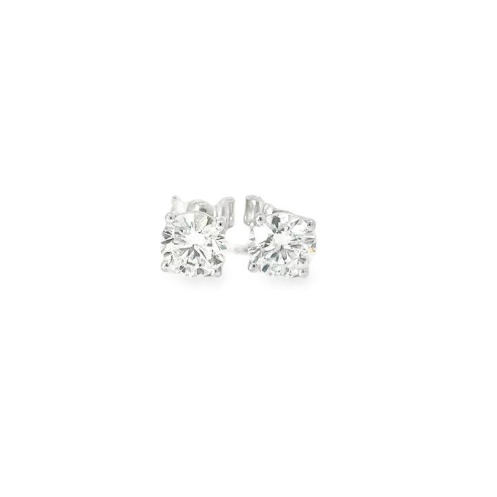 9ct White Gold 1.50ct Lab Grown Diamond Stud Earrings