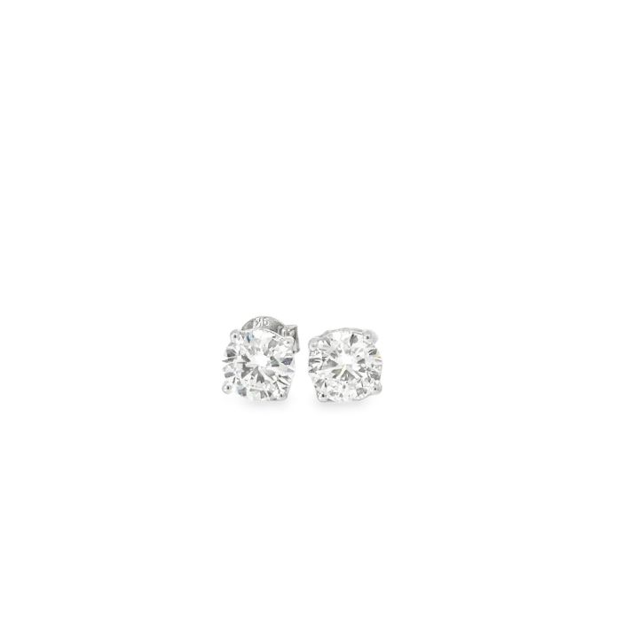 9ct White Gold 2.00ct Lab Grown Diamond Stud Earrings