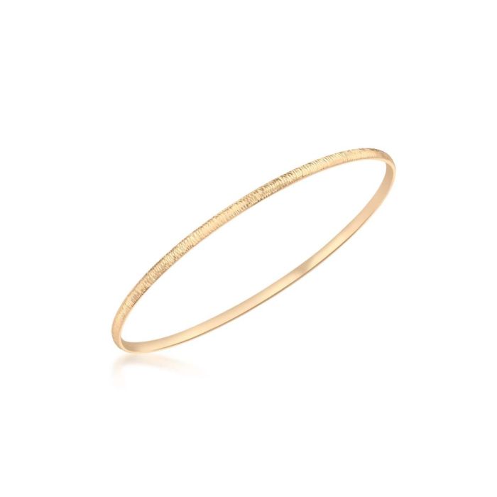 9ct Rose Gold Diamond Cut Slave Bangle