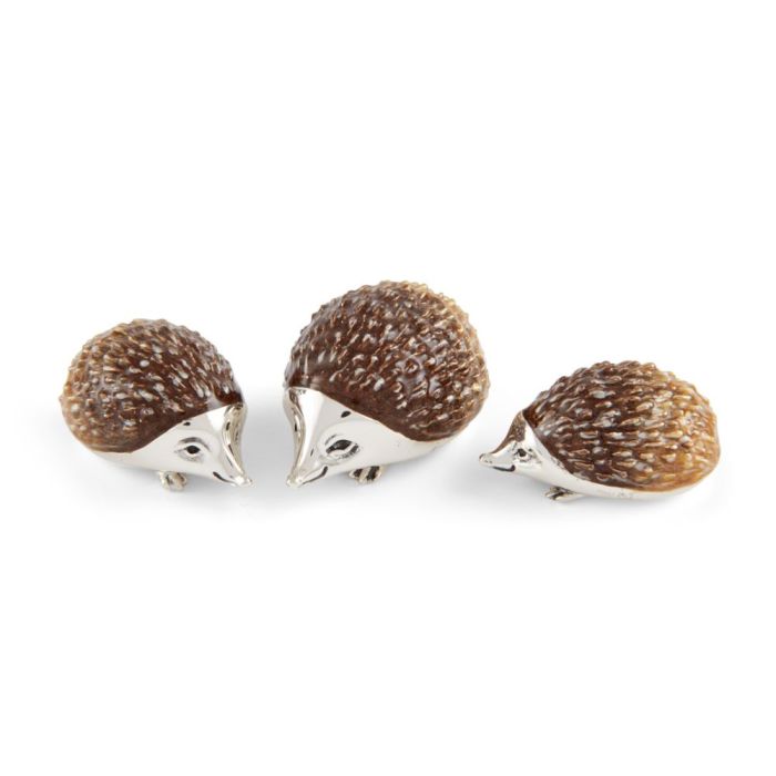 Saturno Sterling Silver & Enamel Small Hedgehog